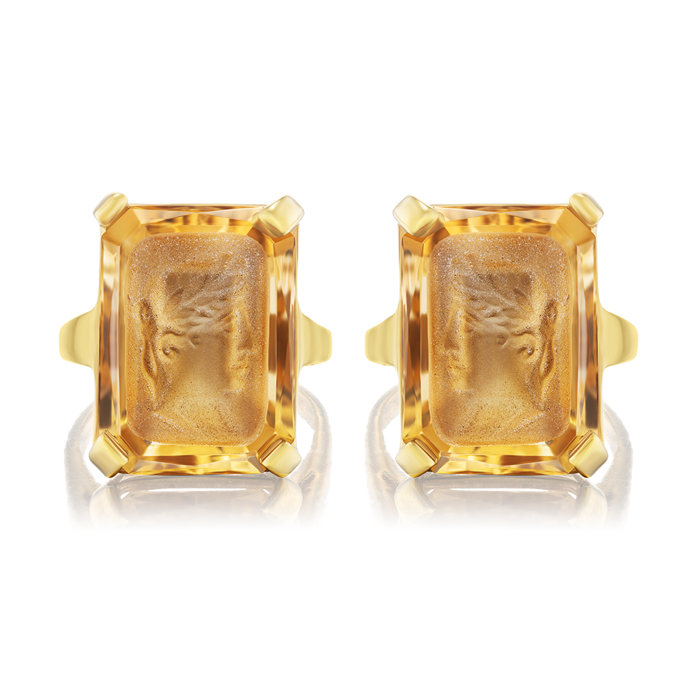 His & His Ceasar Cocktail Rings